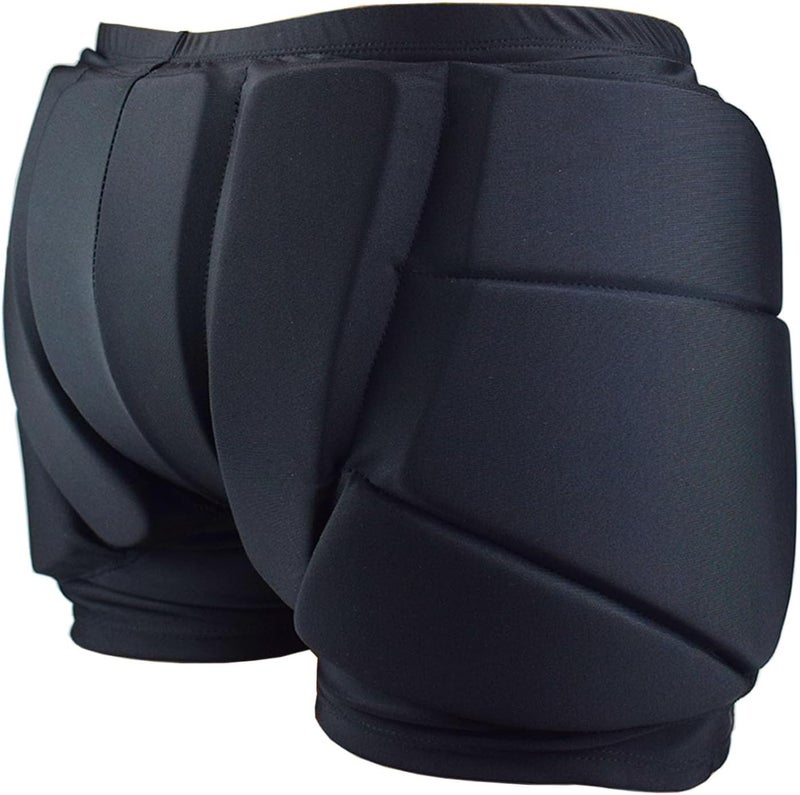 AUDIFU Adult Protective Padded Shorts 3D Hip Butt Pads Shorts for Skating, Snowboard and Ski - Image 1